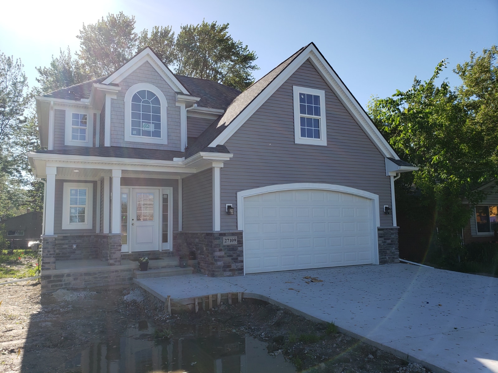 Home with new siding