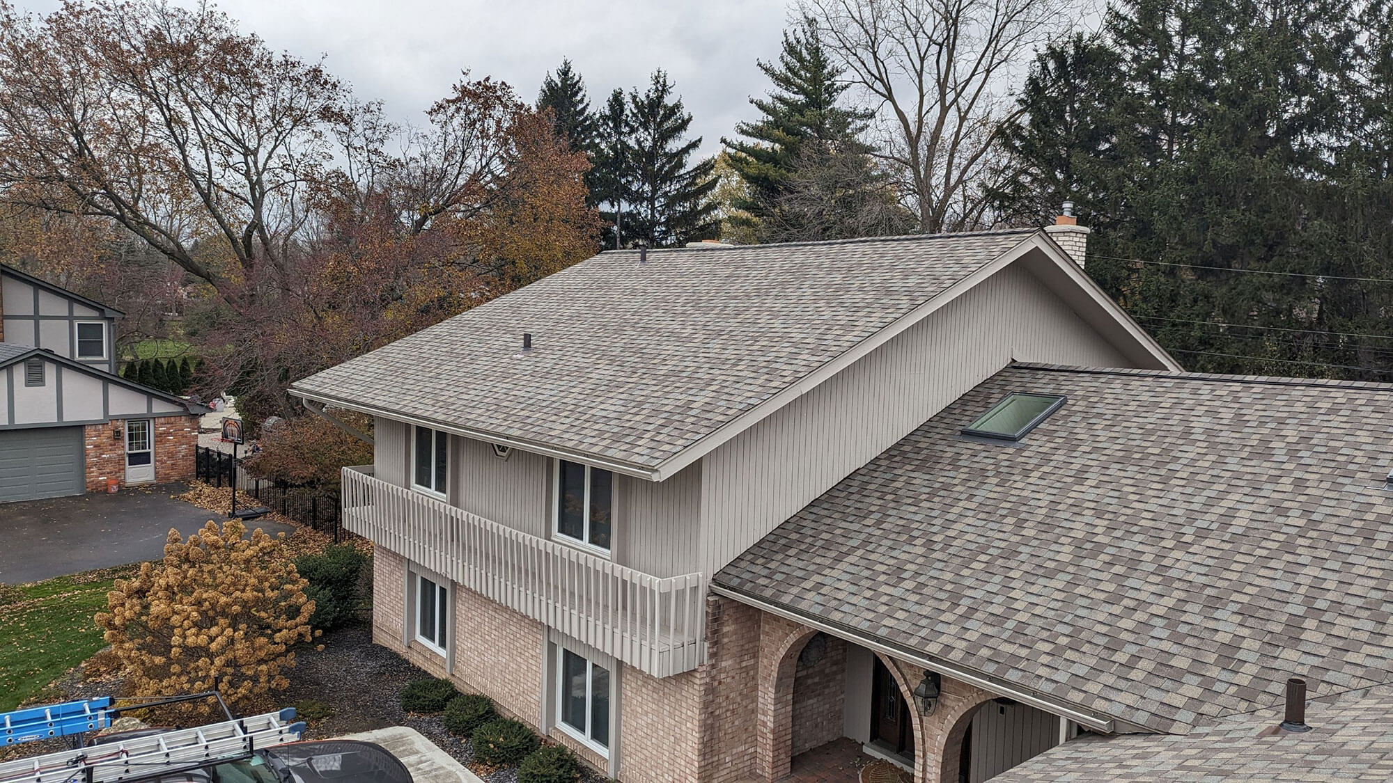 Home with new roof