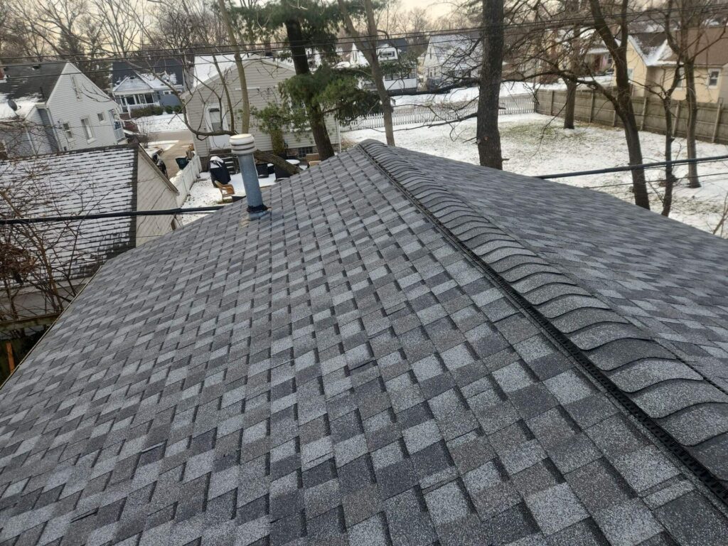New gray roof