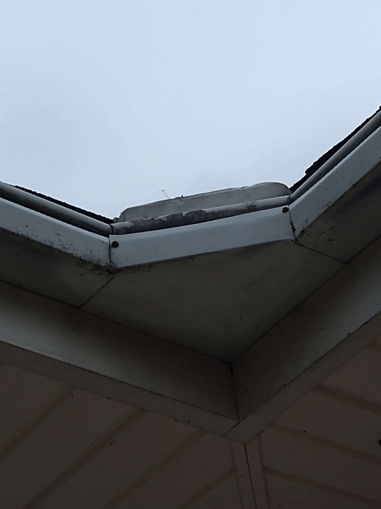 One section of a traditional gutter system