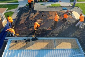 L&S Home Improvements team working on new roof