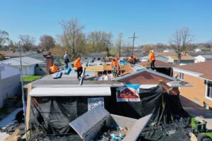 L&S Home Improvements team working on new roof