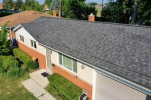 The finished charity roof