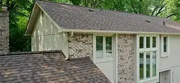 New seamless gutters on a home
