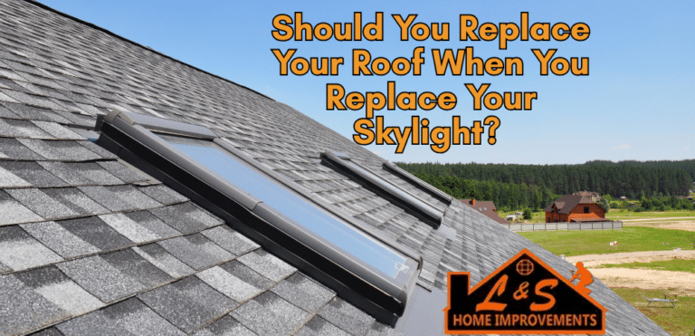 A new roof with a skylight