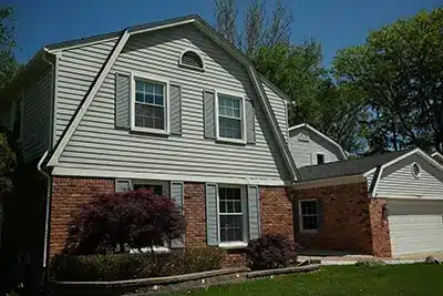 Home with a new roof and siding